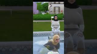 DUA CEWE HIJAB CANTIK BERENANG  THE SIMS 4