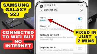 How to Fix Samsung Galaxy S23 Connected to Wifi But No Internet: Easy Fixes and Solutions