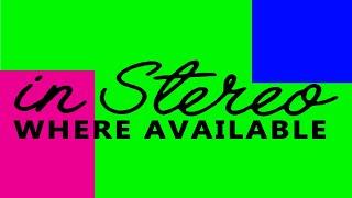 IN STEREO WHERE AVAILABLE - ANIMATION GREEN/BLUE/PINK SCREEN