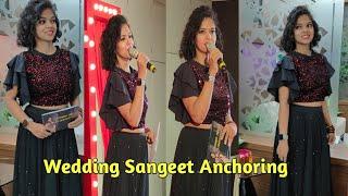 Anchor Roma Hosting Sangeet function|Sangeet night|Sangeet Anchoring|Anchor Roma|Sangeet Performance