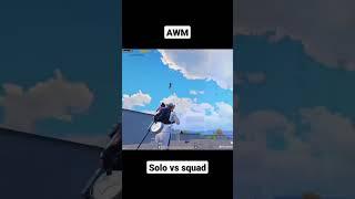 AWM pubg mobile #pubgmobile #solovssquad #gaming #shorts