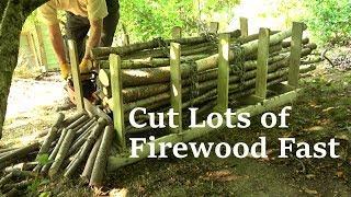 Easy Kindling & Small Firewood Cutting Rack