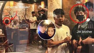 bts news today! jin is caught on camera meeting a woman he liked as a child,who is she?