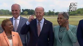 Biden snaps at reporter over question about handing over power to Kamala Harris during second term