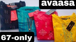 Ajio All Stars Sale # Avaasa brand Offer on all items Starts at ₹120/- Only # Kurthis, Kurthi