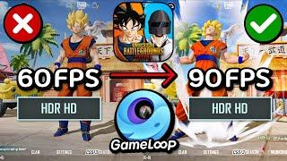 HOW TO GET HDR 90 FPS ON PUBG MOBILE 2.7 EMULATOR GAMELOOP (2023)