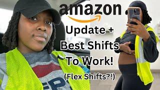 PREGNANT IN A WAREHOUSE + BEST SHIFTS TO WORK AT AMAZON| FLEX SHIFTS!