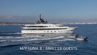 M/Y LUNA B AVAILABLE FOR SALE & CHARTER