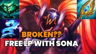 UNKILLABLE AND AGGRESSIVE SONA! CHALLENGER SUPPORT GAMEPLAY!