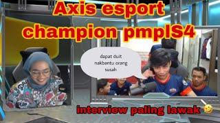 Interview Final Vokey dengan Axis Esport champion pmpls4 .vokey ni boss 