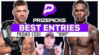 PRIZEPICKS Entry for UFC 305: Du Plessis vs. Adesanya