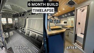 DIY Campervan Conversion | Full Build TIMELAPSE (6 Months)