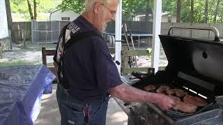 Angry grandpa BBQ CookOut