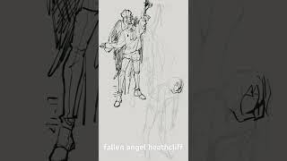 Draw heathcliff as fallen angel