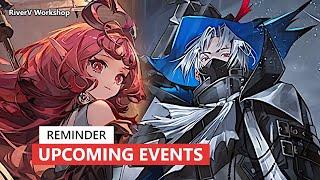 Upcoming Events - Nov 7, 2024 Global | Arknights/明日方舟 年末頃までのイベント一覧