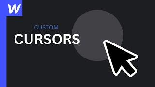 Custom Cursor in Webflow | Easy tutorial | CodewithAmna