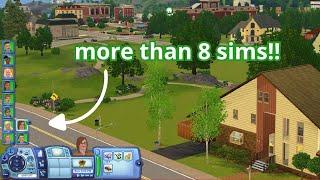 How to have more than 8 sims in one lot in The Sims 3 (2024 - 2025 update): easy NRAAS Mod guide