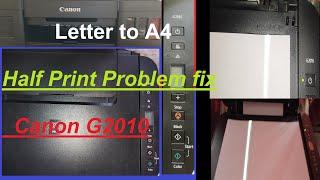 How to Change canon printer G2010 A4 to letter and letter to A4