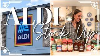 FALL & WINTER ALDI PANTRY STOCK UP | What NUTRIENT Dense Foods I Buy to STOCK the Pantry