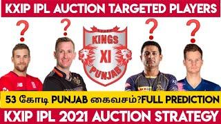 IPL 2021|KXIP IPL Auction strategy|Kings 11 Punjab Targeted Players|