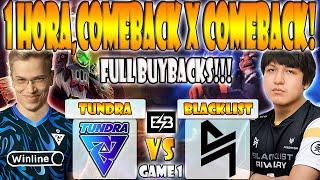 TUNDRA VS BLACKLIST BO3[GAME 1]ABED, WUDOTA VS TOPSON, PURE, 9CLASS - ELITE LEAGUE - DOTA - ESB