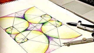 How To Draw Golden Ratio Spirals ∞ Tutorial On Sacred Geometry