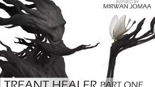 TREANT HEALER - Character Concept Art Tutorial - Part 1