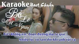 Karaoke Bỏ Lỡ Một Người | Beat Chuẩn