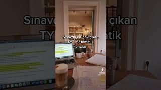 Sınavda en çok çıkan TYT Matematik konuları | #yks #yks2023 #keşfet #viral #shorts