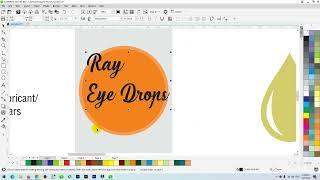 Eye Drop Box Design in Coreldraw ||  #Graphic House | Coreldraw Tutorial