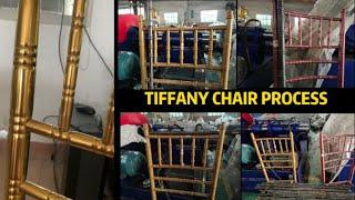 Tiffany chair process #tiffanychair #chairmaking #chairworkouts #machine #tubeembossmachine #export