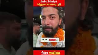 Babu Bhaiya's biggest meet-up -youtubers fact #shorts #uk07rider @TheUK07Rider