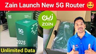 Zain Sim Launch New 5G Wi-Fi Router Unlimited Internet Package 