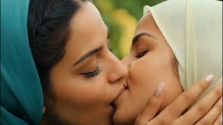 Muslim Women Kiss and use their Tongues | Lesbians Kissing Video