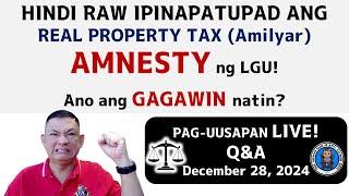 Valid nga ba na hindi ipatupad ang Real Property Tax Amnesty