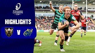 Instant Highlights - Northampton Saints v Munster Rugby | Rd of 16 | Investec Champions Cup 2023/24