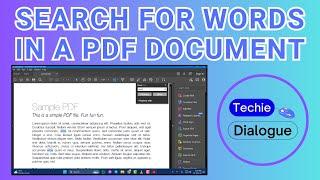 How To Search for Words in a PDF Document