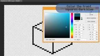 How To Draw a Pixel Cube (pixelart basics)