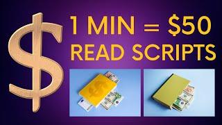 EARN $50 PER MINUTE Reading Scripts! (Make Money Online 2023)