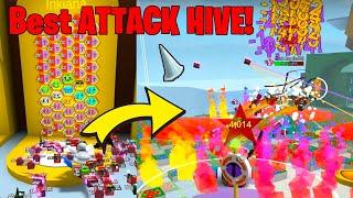 BEST RED ATTACK HIVE vs. STICK BUG (broke the game) Bee Swarm Simulator Test