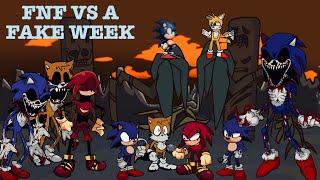 ¡Fnf VS a FAKE WEEK! (Fnf vs faker/exe V2) - Full fanmade mod - Playable + Download - No botplay!