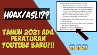 Apakah Benar Akan Ada Peraturan Youtube Baru Di Tahun 2021??