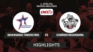 DEL2: Ravensburg Towerstars vs. Eisbären Regensburg | Highlights - 6.Spieltag | SDTV Eishockey