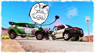 ТРОЛЛИНГ ПОЛИЦИИ ЗАКОНЧИЛСЯ ОЧЕНЬ ПЛОХО!!! КОШКИ vs МЫШКИ В BEAMNG!!!