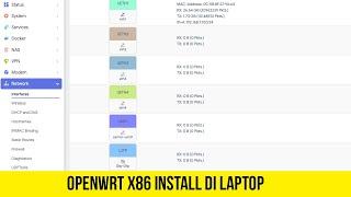 install openwrt di laptop untuk belajar sebelum beli alatnya (openwrt x86)
