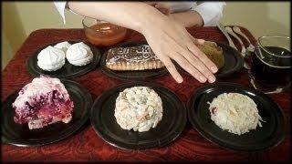 ASMR Eating sounds!!! Russian Traditional Foods Tasting  (see description :)