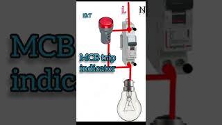 MCB trip indicator #electrical #shorts