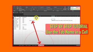 Reference Worksheet Tab Name in Excel - Excel Formula