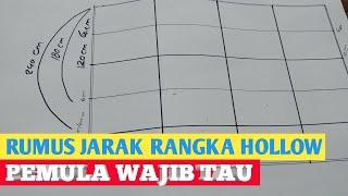 Jarak rangka hollow plafon gypsum | rangka plafon hollow