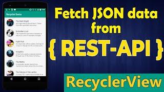 How to get JSON data from URL in android using Volley  |  Android JSON parsing from URL